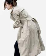 Michelle-Keegan-TV-Series-Fool-Me-Once-Maya-Stern-Beige-Cotton-Trench-Coat