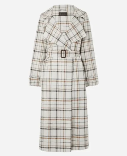 Miranda-Hobbes-And-Just-Like-That-Season-03-Cynthia-Nixon-Checked-Belted-Trench-Coat