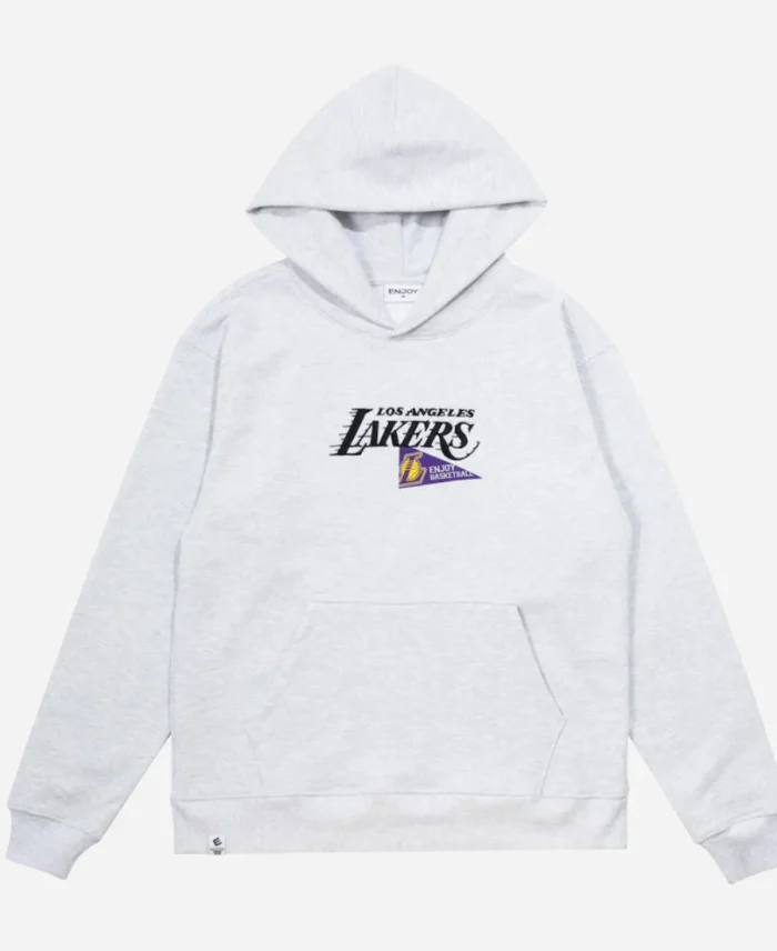 NBA-Los-Angeles-Lakers-Enjoy-Basketball-Gray-Pullover-Hoodie