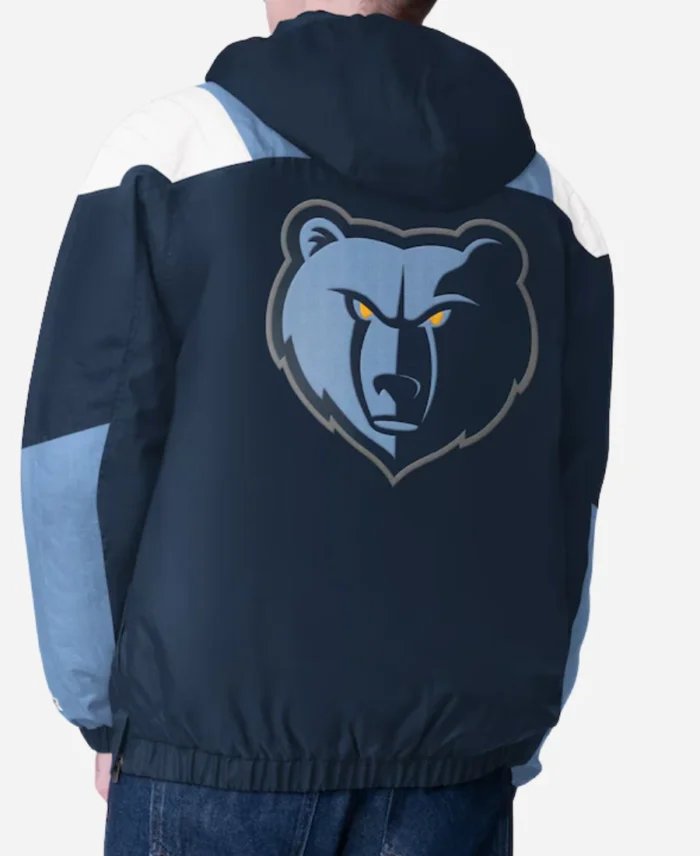 NBA-Memphis-Grizzlies-Navy-Blue-Charger-Half-Zip-Jacket