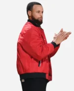 NBA-Steph-Curry-Red-Jacket