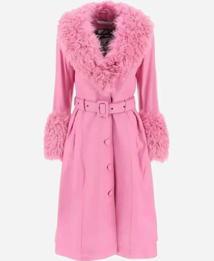 New-Years-Eve-Nashville-Big-Bash-Elle-King-Pink-Shearling-Leather-Coat