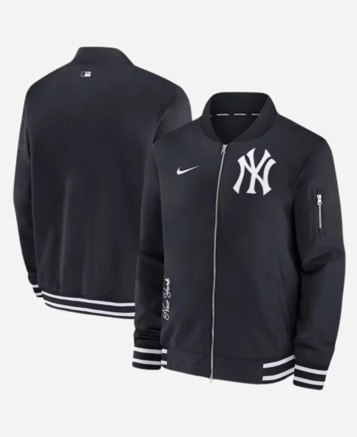 Nike-New-York-Yankees-Black-Varsity-Bomber-Jacket-For-Unisex