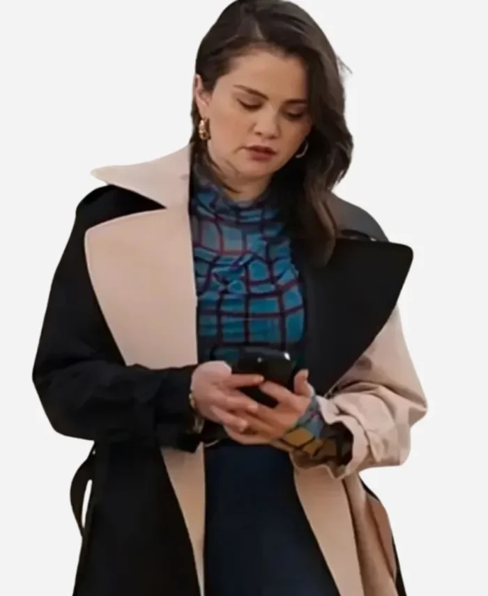 Only-Murders-in-the-Building-S4-Selena-Gomez-Two-Tone-Coat