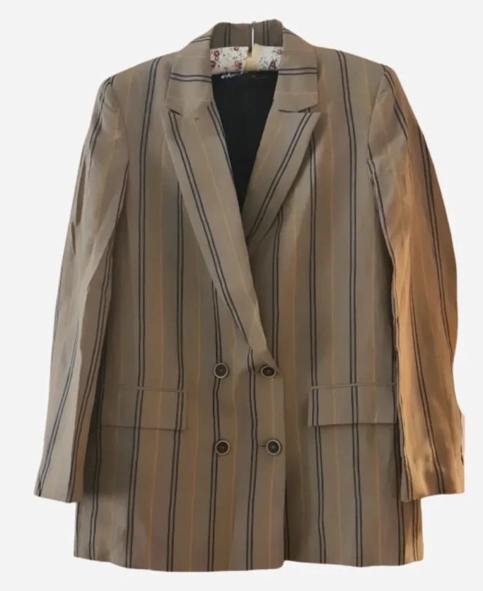 Sabrina-Skye-TV-Series-The-Chicken-Sisters-S01-Rukiya-Bernard-Brown-Striped-Blazer