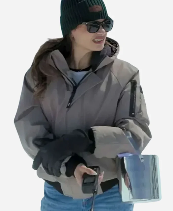 Samantha-Hubbard-Million-Dollar-Secret-Grey-Bomber-Jacket