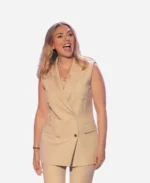 Scarlett-Johansson-Tv-Show-The-Kelly-Clarkson-Show-Vest-For-Sale