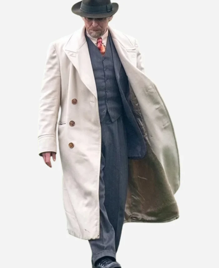 Simon-Pegg-Movie-Nandor-Fodor-And-The-Talking-Mongoose-2023-Nandor-Fodor-White-Trench-Coat