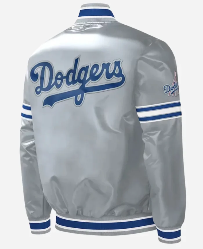 Slider-Los-Angeles-Dodgers-Grey-Starter-Satin-Full-Snap-Jacket