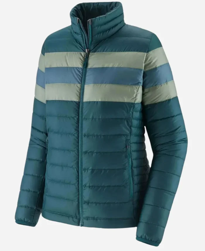Superman-and-Lois-Lane-S02-Zip-Up-Green-Puffer-jacket