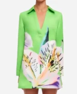 TV-Series-Masterchef-AU-Season-03-Sofia-Klevin-Green-Floral-Print-Dress