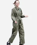 The-Kill-Room-Maya-Hawke-Green-Jumpsuit