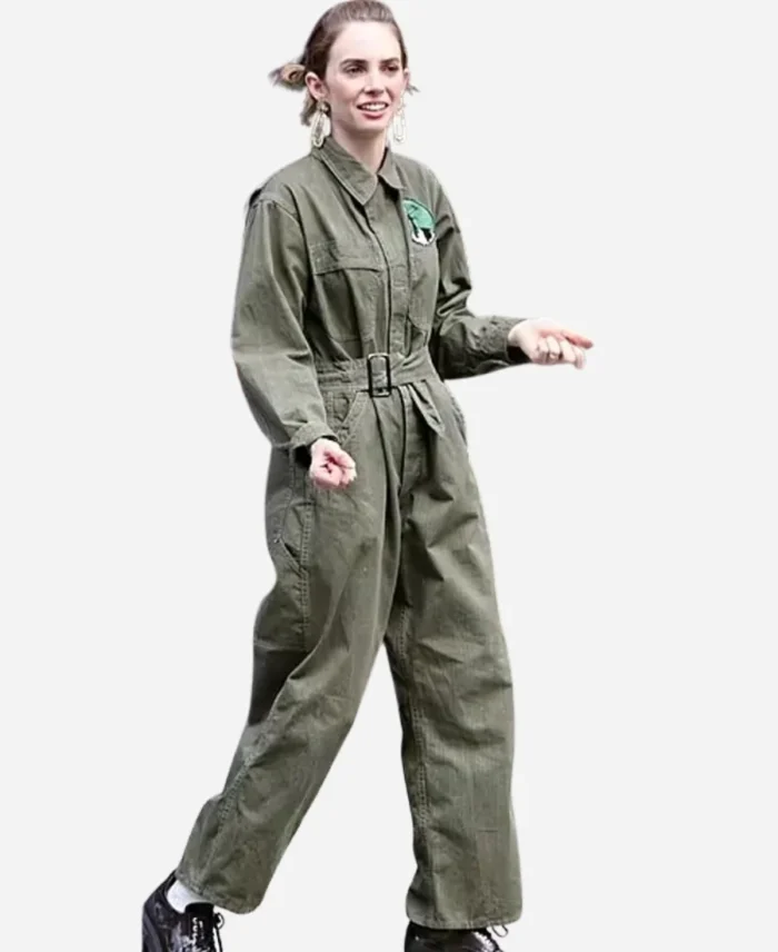 The-Kill-Room-Maya-Hawke-Green-Jumpsuit