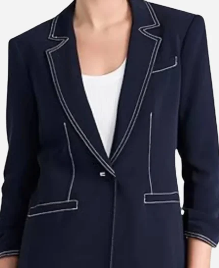 The-Today-Show-2025-Christine-Romans-Navy-Blue-Contrast-Stitch-Blazer