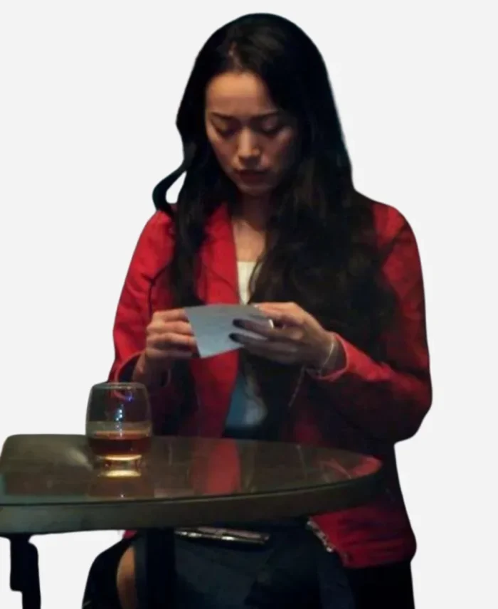 Tokiko-Kitagawa-Movie-One-Night-in-Tokyo-2025-Ayaka-Red-Suede-Leather-Jacket