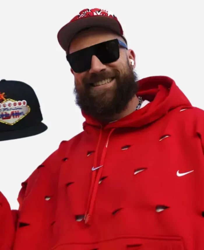 Travis-Kelce-Super-Bowl-LVIII-Red-Pullover-Hoodie