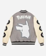 Vandy-The-Pink-x-Pokemon-Pikachu-Flower-Varsity-Grey-Jacket