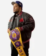 WWE-Monday-Night-Raw-Netflixs-Premiere-O‘Shea-Jackson-Black-Varsity-Jacket