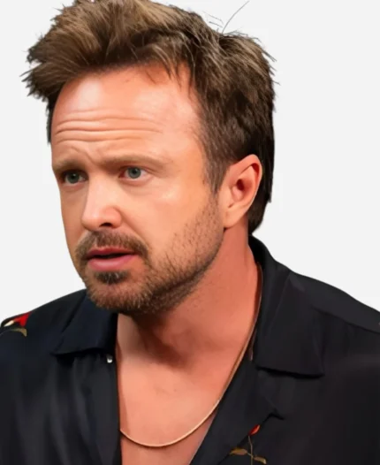 Aaron-Paul-Hot-Ones-S27-Red-Poppy-Embroidered-Shirt