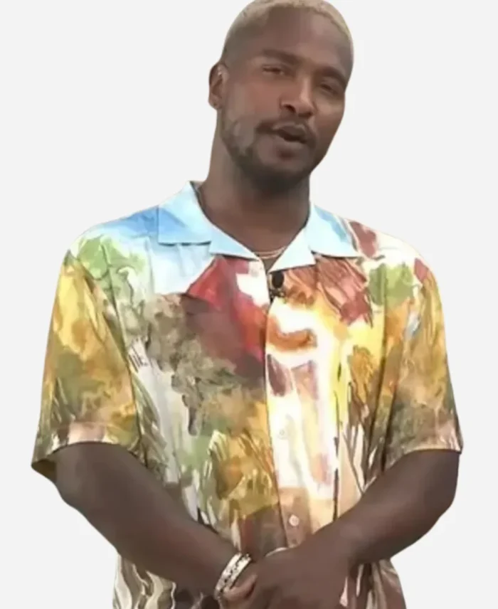 Access-Hollywood-Scott-Evans-Abstract-Printed-Shirt