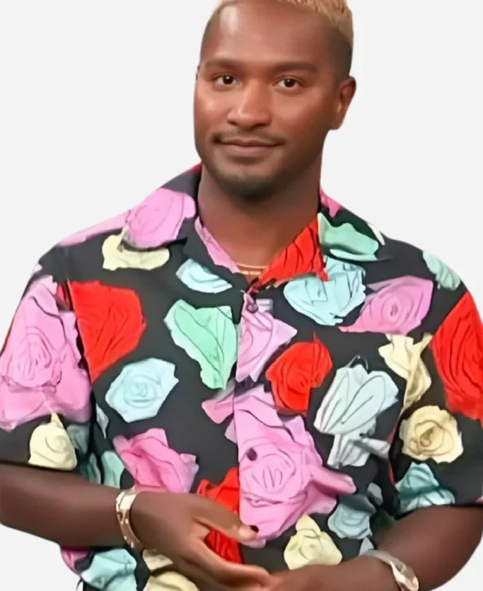 Access-Hollywood-Scott-Evans-Multicolored-Floral-Print-Shirt