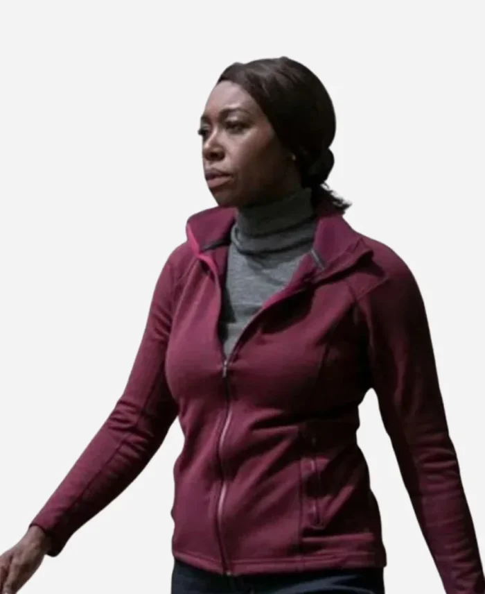 Amanda-Warren-The-Night-Agent-S02-Maroon-Jacket
