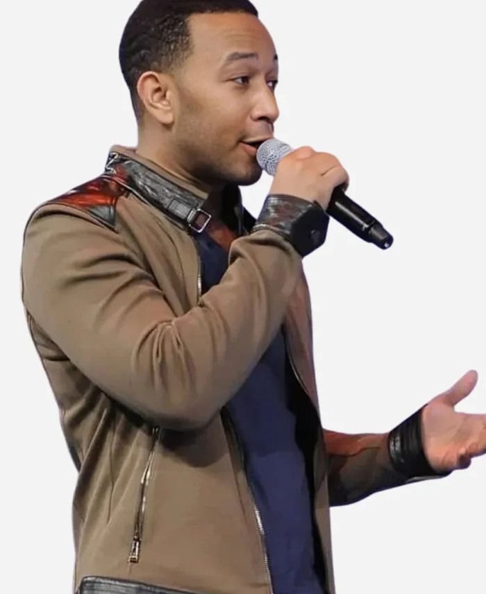 American-Singer-John-Legend-BET-Studios-106-Park-Brown-Jacket