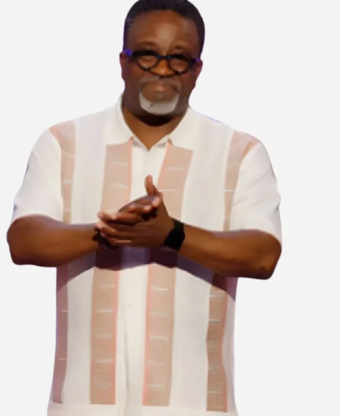 Americas-Got-Talent-S20-White-Pink-Printed-Striped-Shirt