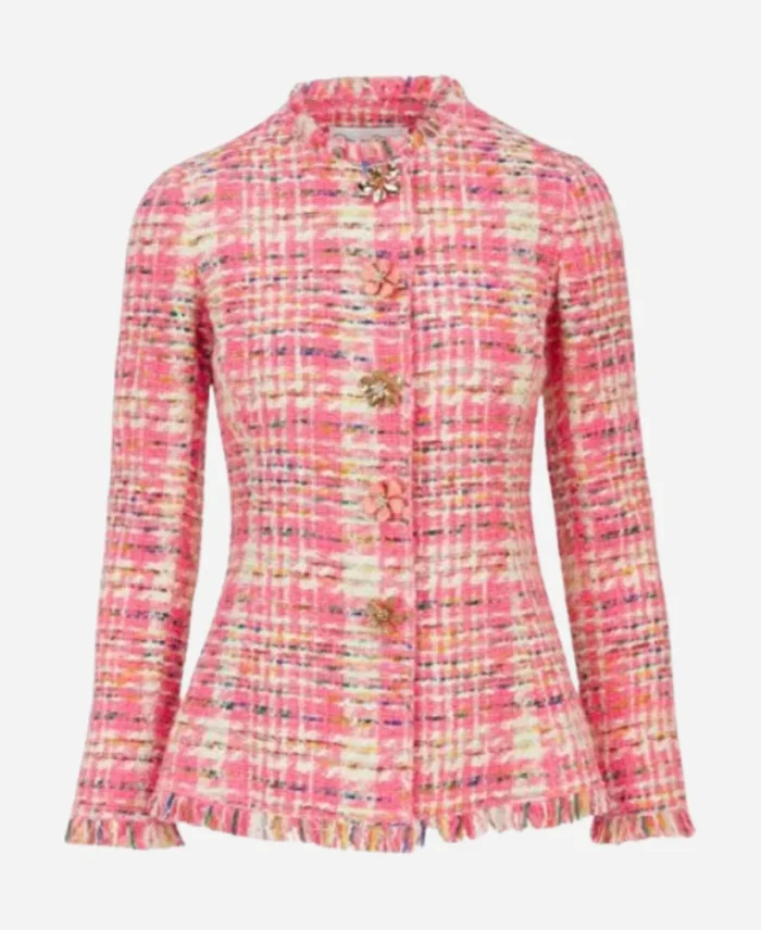 Americas-Newsroom-2025-Dana-Perino-Pink-Tweed-Plaid-Jacket