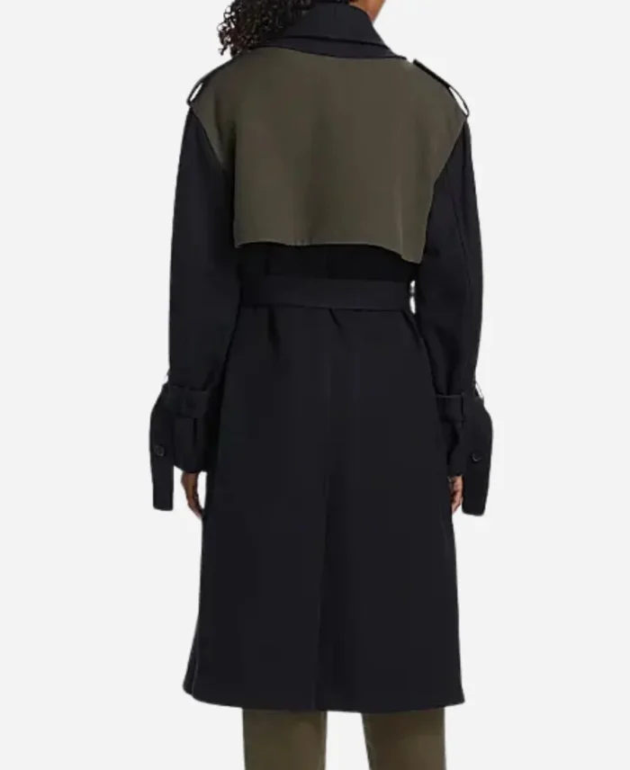 Angela-Bassett-9-1-1-S08-Two-Tone-Trench-Coat-For-Women