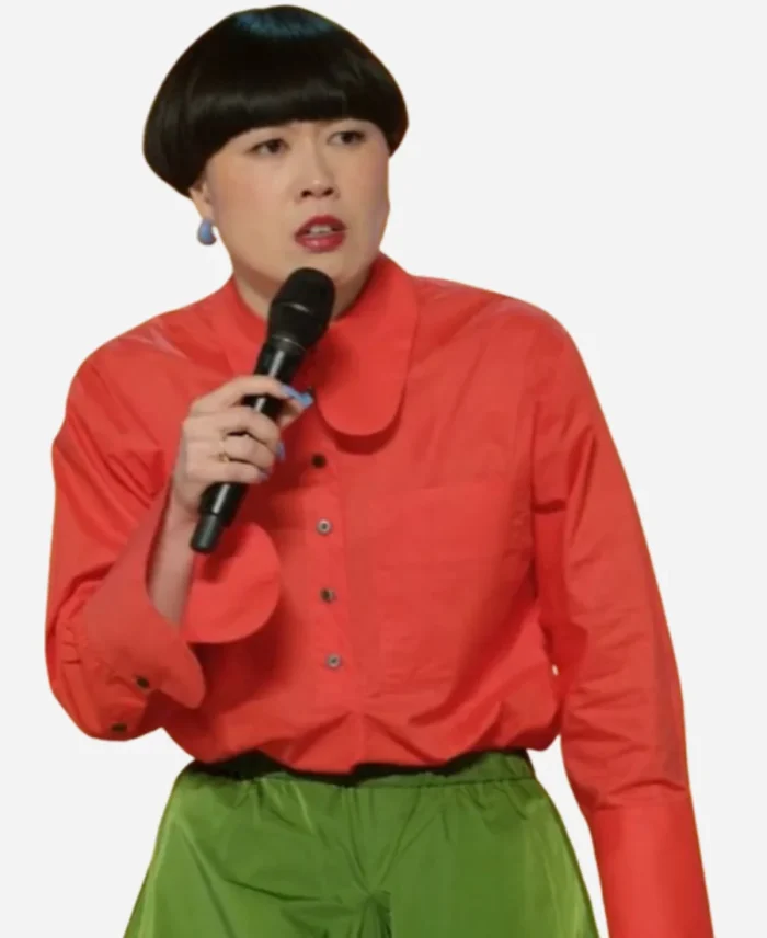 Atsuko-Okatsuka-Father-Red-Shirt