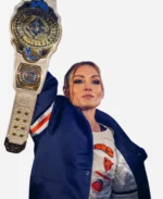 Becky-Lynch-Chicago-Bears-Monday-Night-RAW-Blue-Jacket