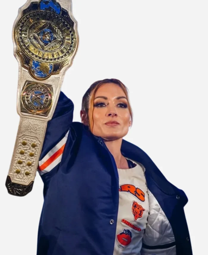 Becky-Lynch-Chicago-Bears-Monday-Night-RAW-Blue-Jacket
