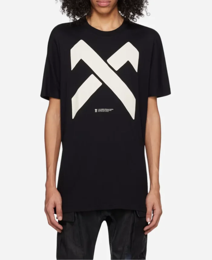 Blake-Hell-Motel-Season-01-Atticus-Mitchell-Black-White-Cross-Front-T-Shirt