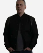 Bookie-S02-Sebastian-Maniscalco-Black-Bomber-Jacket