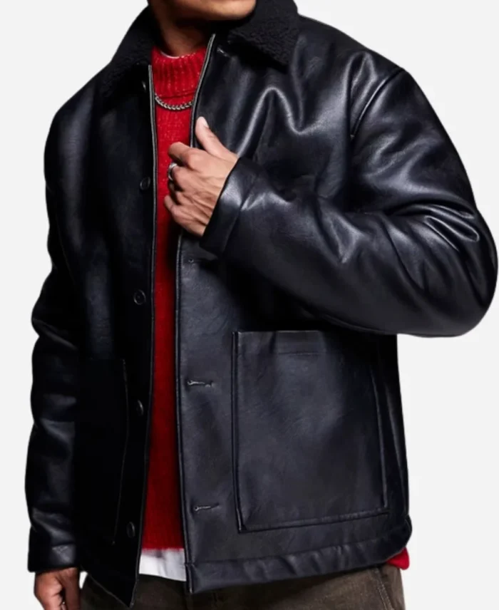 Borg-Lined-Oversized-Black-Leather-Jacket