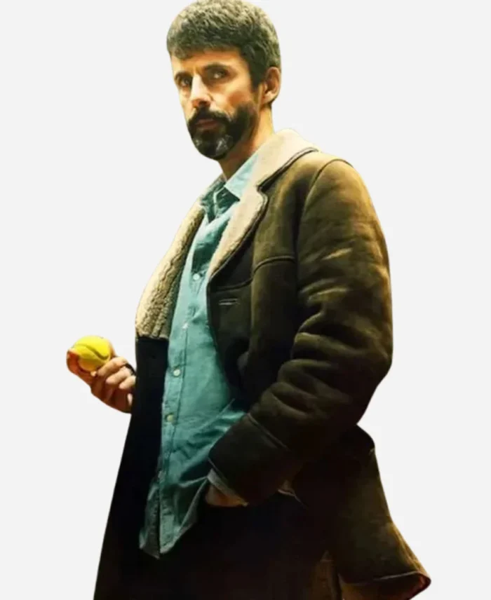 Carl-Morck-Tv-Series-Dept-Q-2025-Matthew-Goode-Shearling-Brown-Suede-Leather-Coat