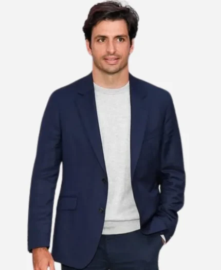 Carlos-Sainz-F1-2025-Movie-Premiere-Blue-Blazer