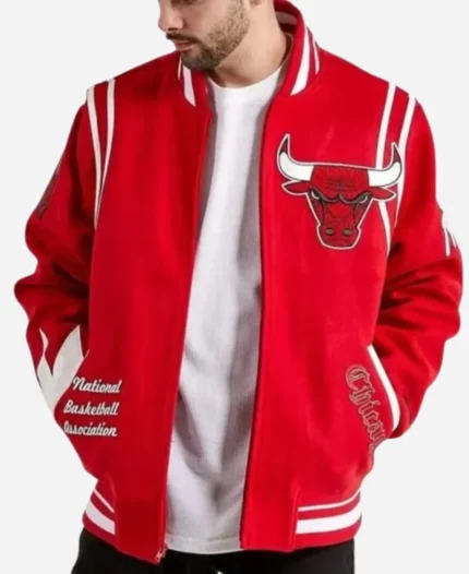 Chicago-Bulls-6X-Champs-NBA-Red-Bomber-Jacket