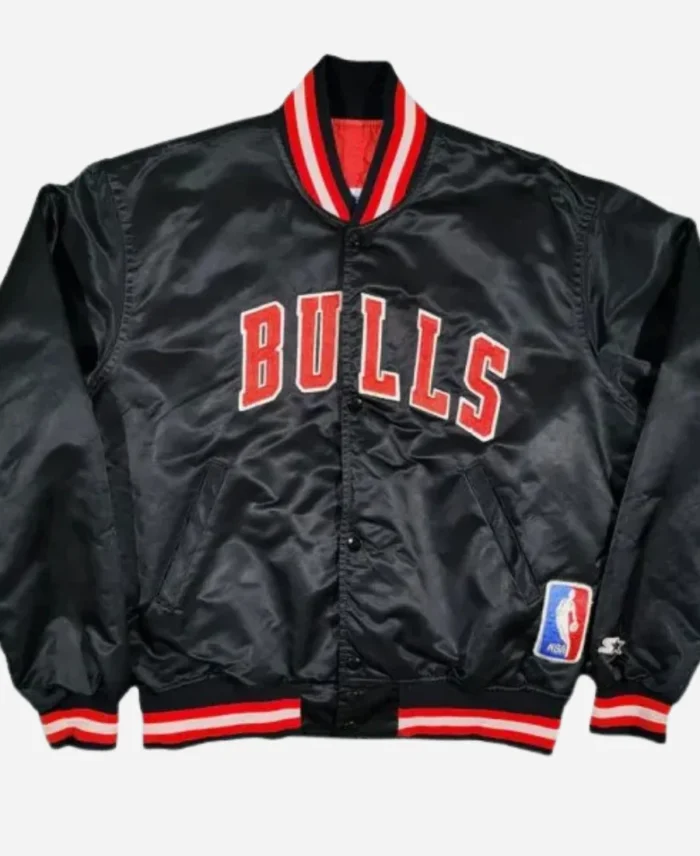 Chicago-Bulls-NBA-Black-Varsity-Jacket