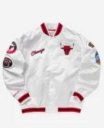 Chicago-Bulls-NBA-City-Collection-White-Letterman-Varsity-Jacket-For-Sale