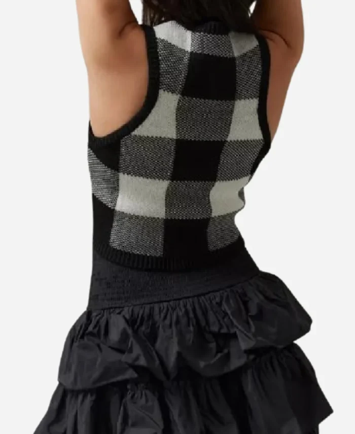China-Anne-McClain-House-Of-Payne-S14-Plaid-Sweater-Vest
