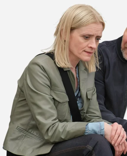 Christine-Mokhtar-Reunion-2025-Green-Leather-Jacket