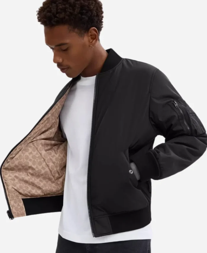 Coach-Outlet-Reversible-Ma-1-Black-And-Brown-Bomber-Jacket