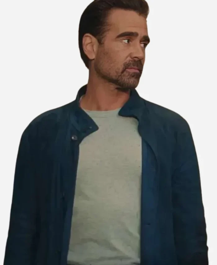 Colin-Farrell-A-Big-Bold-Beautiful-Journey-2025-David-Blue-Suede-Leather-Jacket