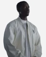 Damson Idris F1 2025 White Jacket