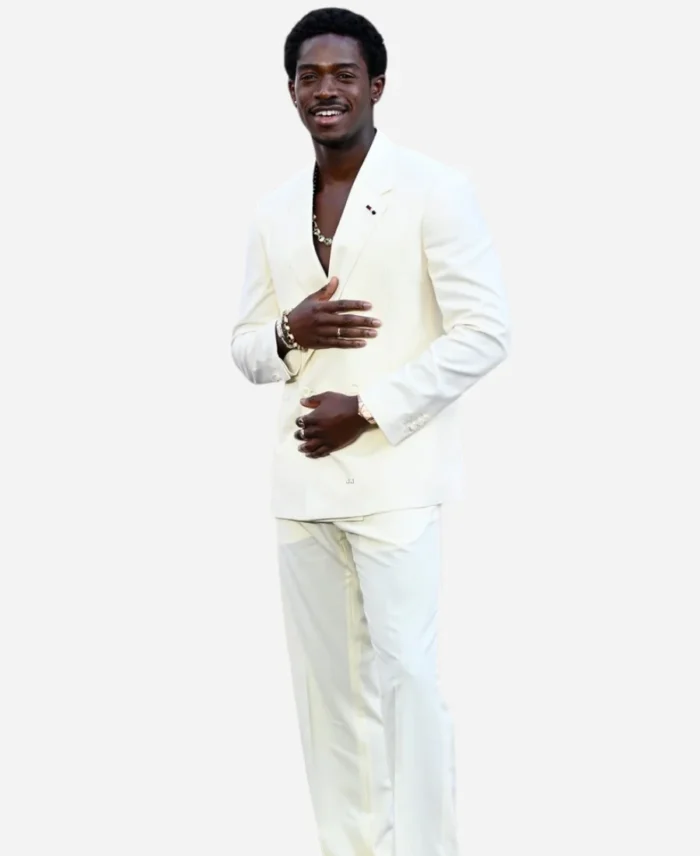 Damson-Idris-F1-Movie-Premiere-White-Suit
