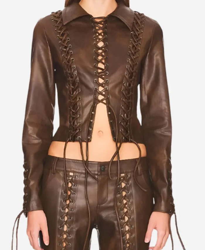 Dana-TV-Series-Beyond-The-Gates-2025-Trisha-Mann-Leather-Lace-Up-Jacket