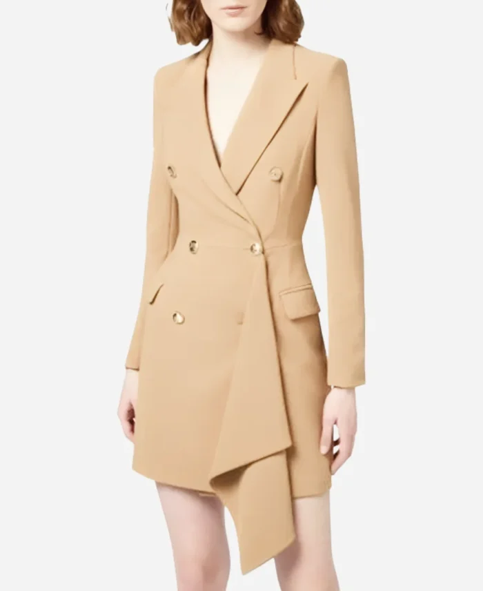 Daphnee-Duplaix-TV-Series-Beyond-The-Gates-2025-Nicole-Drape-Blazer-Coat