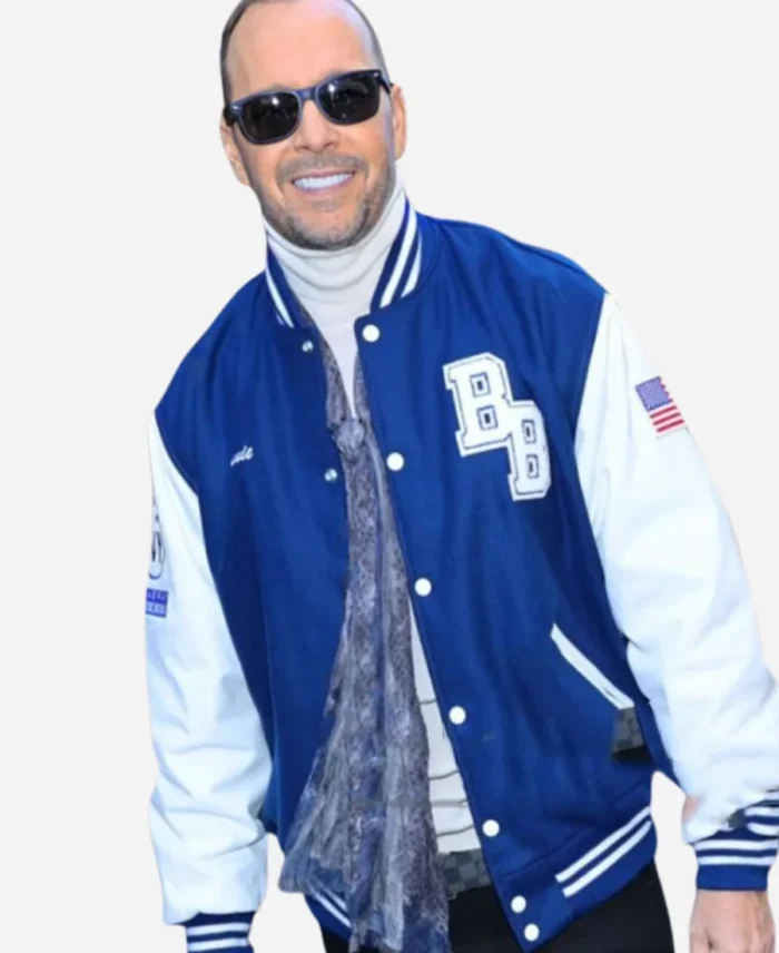 Donnie-Wahlberg-Blue-Varsity-Jacket